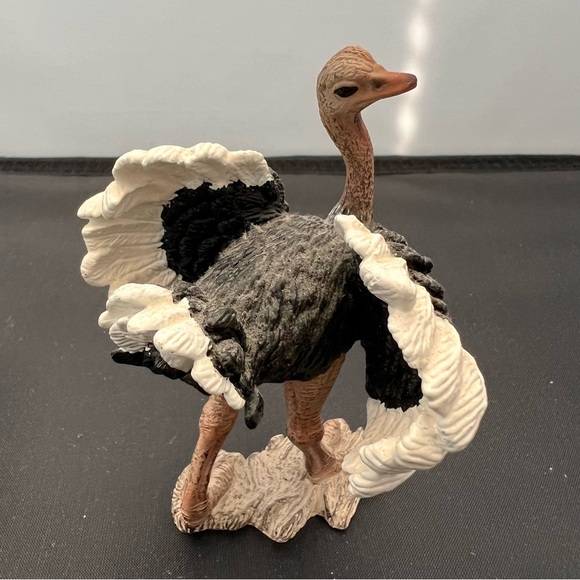 Schleich OSTRICH Couple family Adult Figure Animal Bird 2009 Retired - Picture 2 of 8